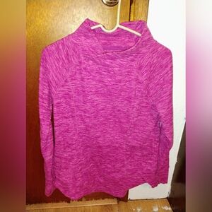 St. John's Bay Women's Heathered Pink Pullover Sweatshirt Size Small
